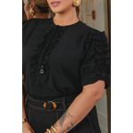 Blusa de Crepe com Tapeta Dupla