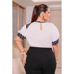 Blusa de crepe com estampa