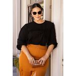 Blusa de Crepe com Babados