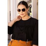 Blusa de Crepe com Babados