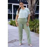 Blusa de Crepe com Babados