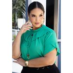 Blusa de Crepe Verde