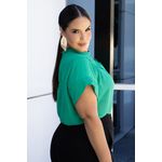 Blusa de Crepe Verde