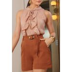 Blusa em Chiffon Trabalhado
