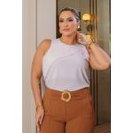 Blusa de Crepe com Max Laço