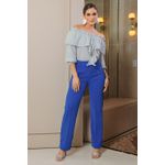 Blusa Cigana de Crepe com Jabour 