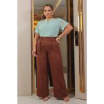 Blusa de Crepe com Pedrarias e Ferragens nos Ombros