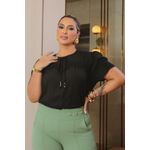 Blusa de Crepe com Guipir