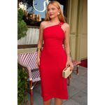 Vestido Midi em Malha Crepe