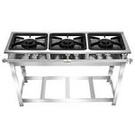 Mesa Inox 190 x 90 CM Prateleira Lisa - Fritomaq
