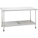 Mesa Inox 120 X 70 CM Prateleira Gradeada - Fritomaq