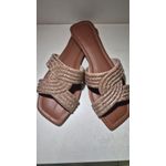 Rasteira Strass Nude