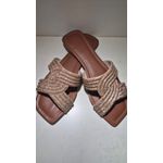 Rasteira Strass Nude