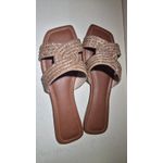 Rasteira Strass Nude