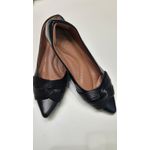 Sapatilha Preta Laço cruzado