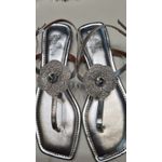 Rasteira Prata De Flor