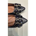 Sapatilha Preta de Pedraria