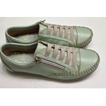 Sapatenis Verde Menta Zíper e Cadarço