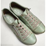 Sapatenis Verde Menta Zíper e Cadarço