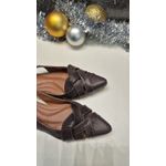 Sapatilha Marrom slingback