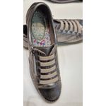 Sapatenis Prata Velho Zíper e Elástico 