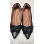 Sapatilha Preta Laço cruzado