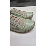 Sapatenis Verde Menta Zíper e Cadarço