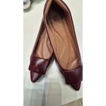 Sapatilha Vinho Fivela Quadrada