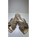 Rasteira Strass Dourada