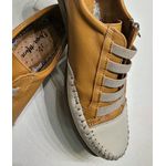 Sapatenis Amarelo Deserto Off White Elástico e Zíper Copia