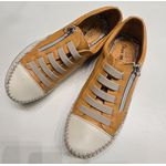 Sapatenis Amarelo Deserto Off White Elástico e Zíper Copia