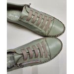 Sapatenis Verde Menta Zíper e Cadarço