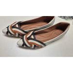 Sapatilha Branca entrelaçada