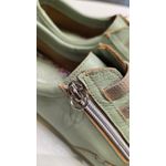 Sapatenis Verde Menta Zíper e Cadarço