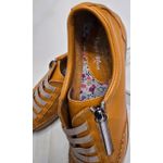 Sapatenis Amarelo Deserto Elástico e Zíper 