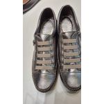 Sapatenis Prata Velho Zíper e Elástico 