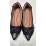 Sapatilha Preta Laço cruzado