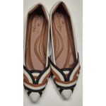 Sapatilha Branca entrelaçada