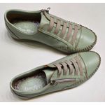 Sapatenis Verde Menta Zíper e Cadarço