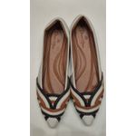 Sapatilha Branca entrelaçada