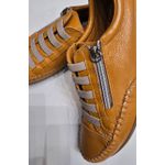 Sapatenis Amarelo Deserto Elástico e Zíper 