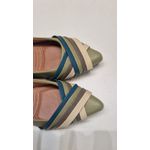 Sapatilha Verde Entrelaçada