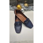 Mocassim azul marinho fivela