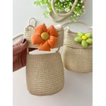 Bolsa Palha Flor 