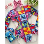 Maiô Stitch Xadrez 
