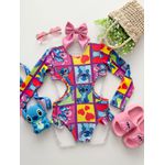 Maiô Stitch Xadrez 