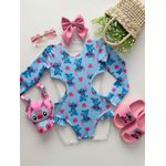Maiô Stitch Azul
