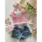 Cropped Primavera Rosa
