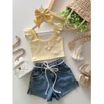 Cropped Primavera Amarelo