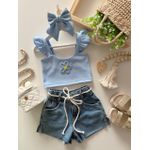 Cropped Primavera Azul